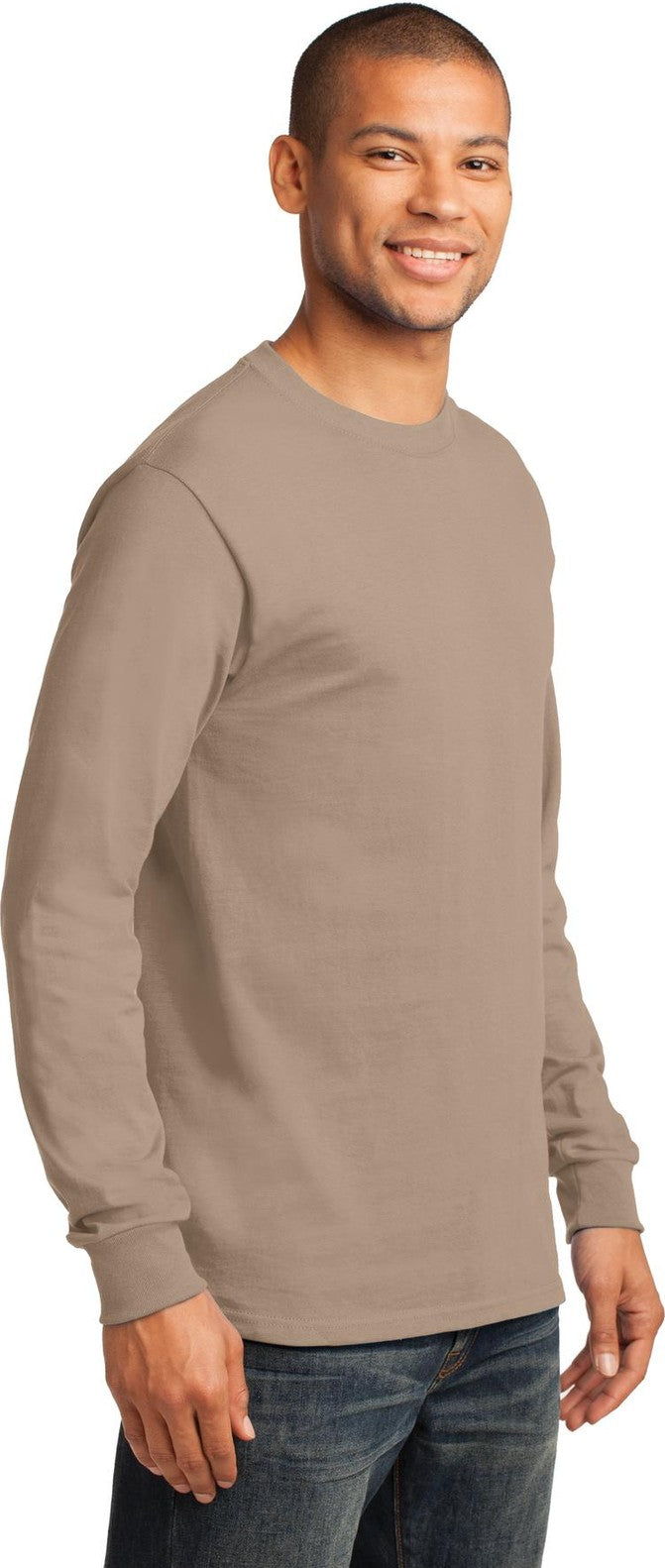 Sand Port & Co Long Sleeve Essential Tee. PC61LS