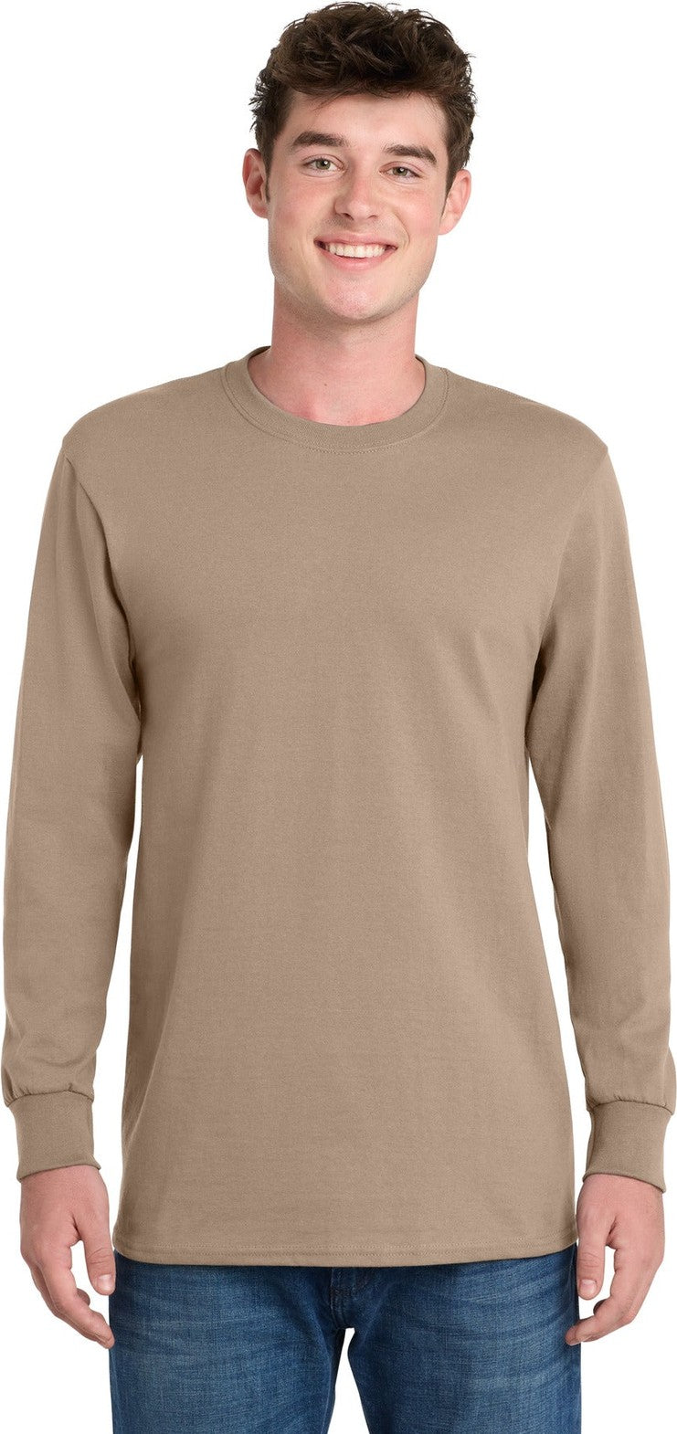 Sand Port & Co Long Sleeve Essential Tee. PC61LS