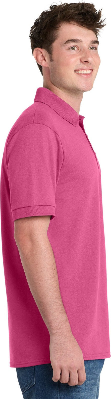 Sangria Port & Co Core Blend Jersey Knit Polo. KP55
