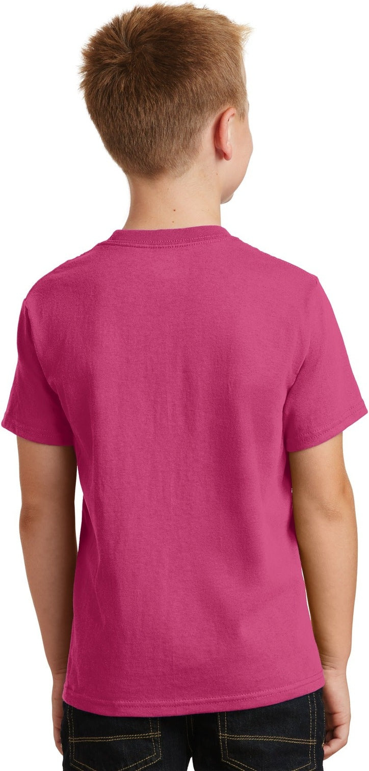 Sangria Port & Co Youth Core Cotton Tee. PC54Y
