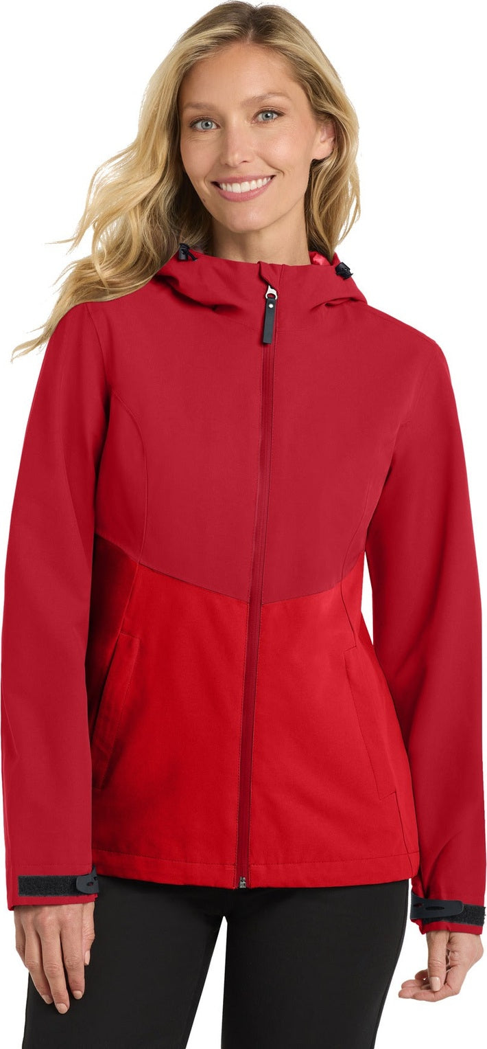Sangria/Tr Red Port Authority Women's Tech Rain Jacket L406