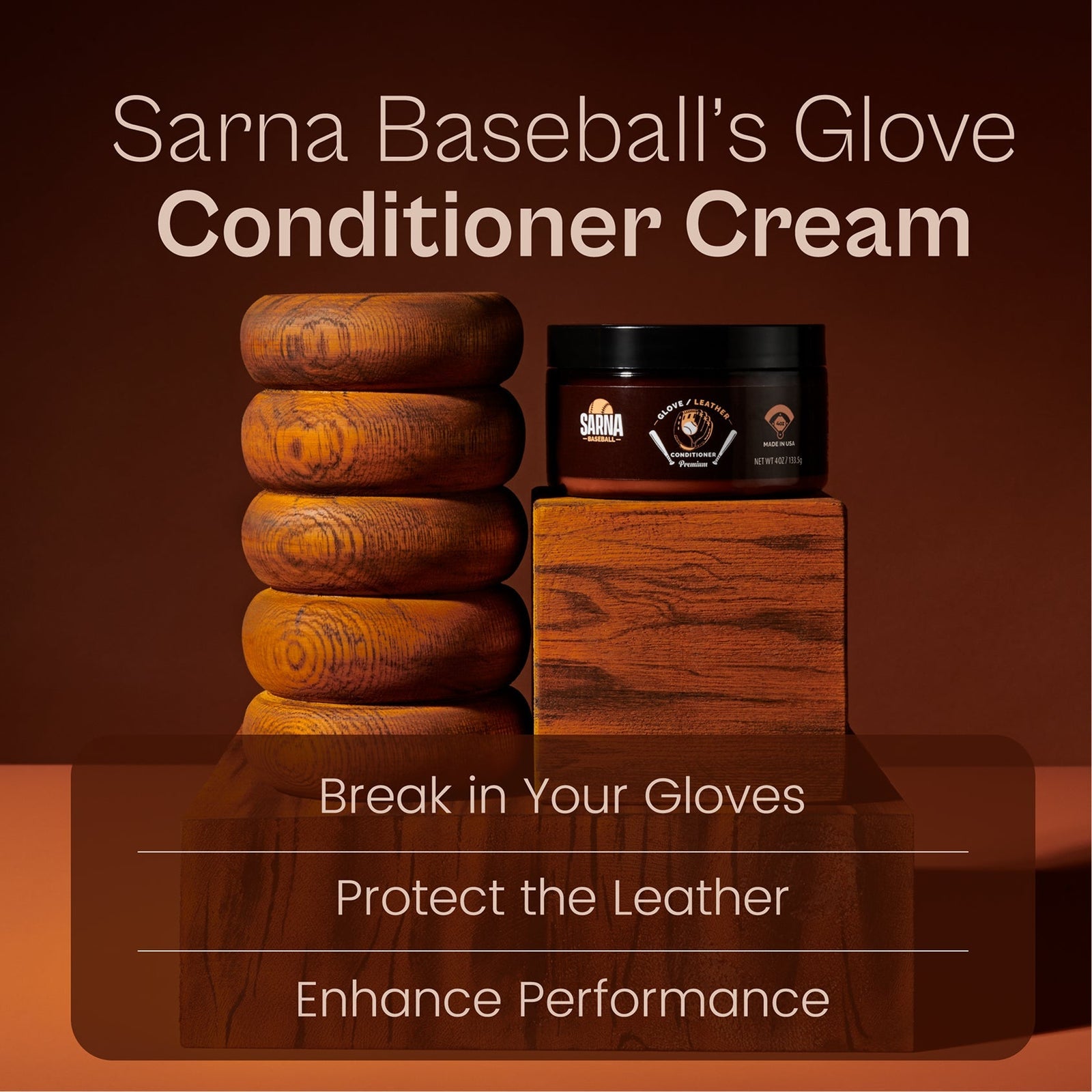 Sarna Baseball Glove Conditioner Cream - 8 Oz