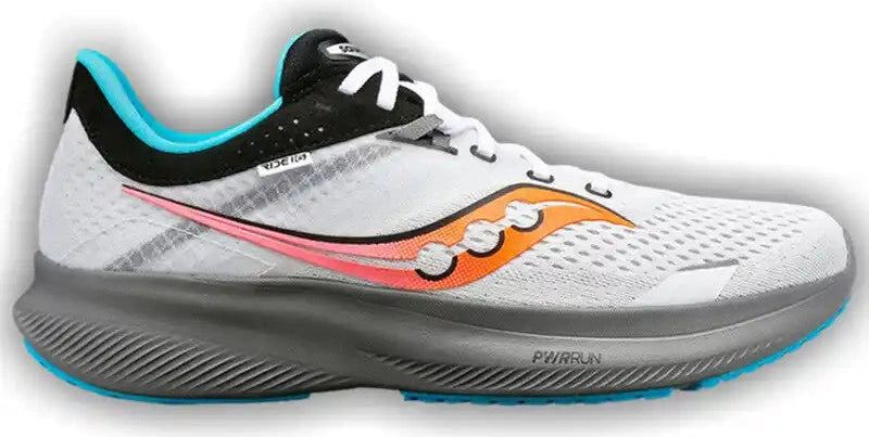 Saucony Ride 16 Men’s Running Shoes - White - 13