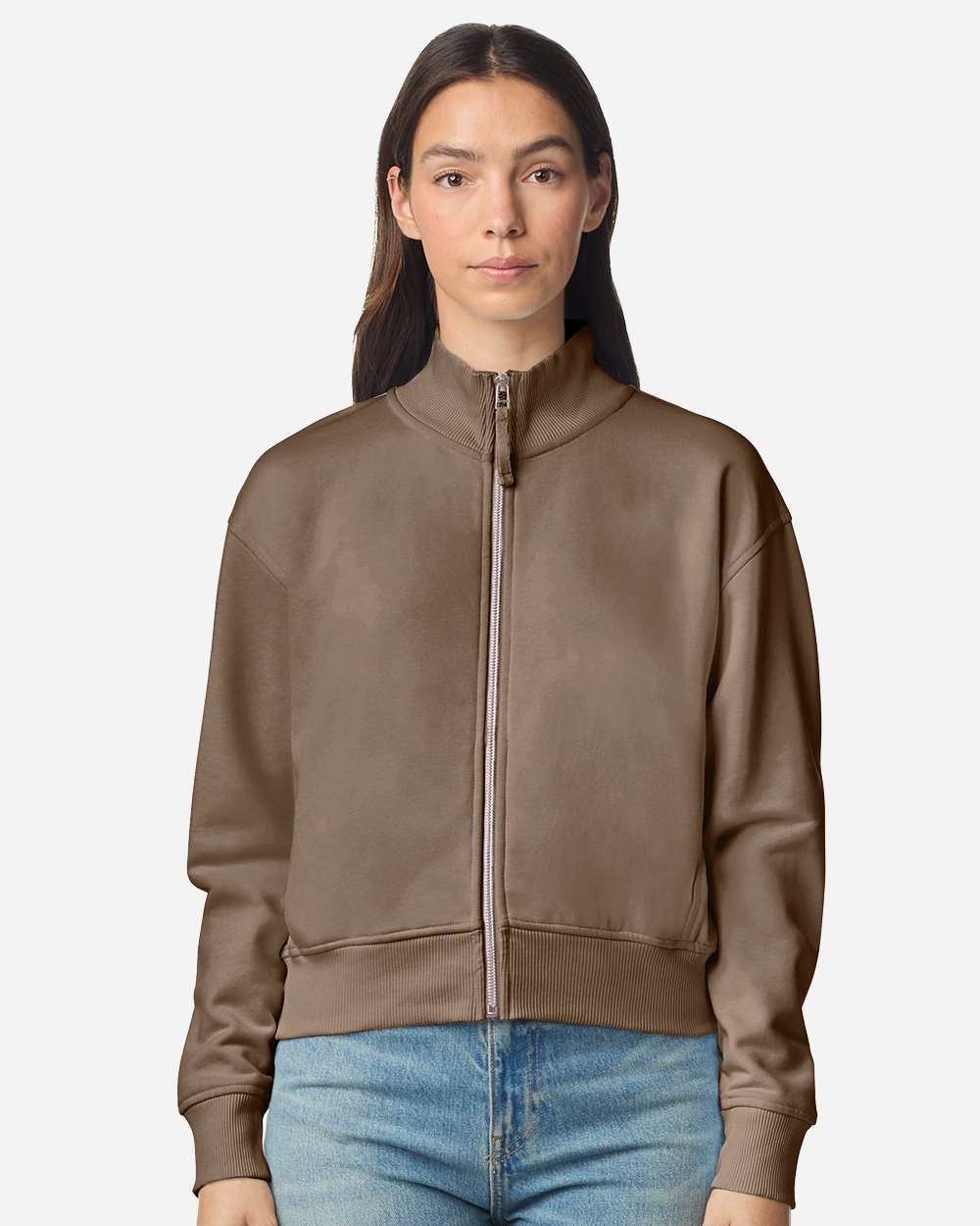 Savana Women's French Terry Full-Zip Jacket - FTJ00 plain