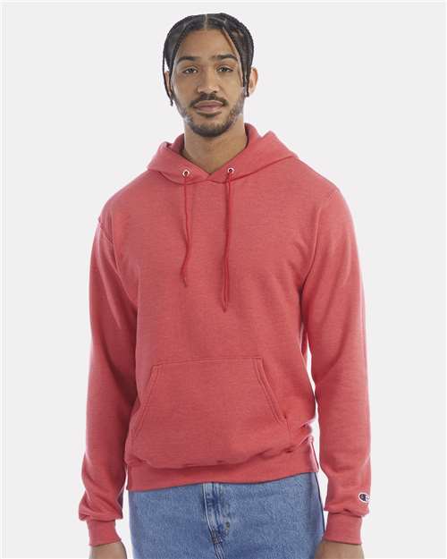 Scarlet Heather Powerblend® Hooded Sweatshirt - S700