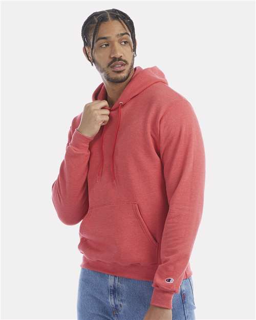Scarlet Heather Powerblend® Hooded Sweatshirt - S700