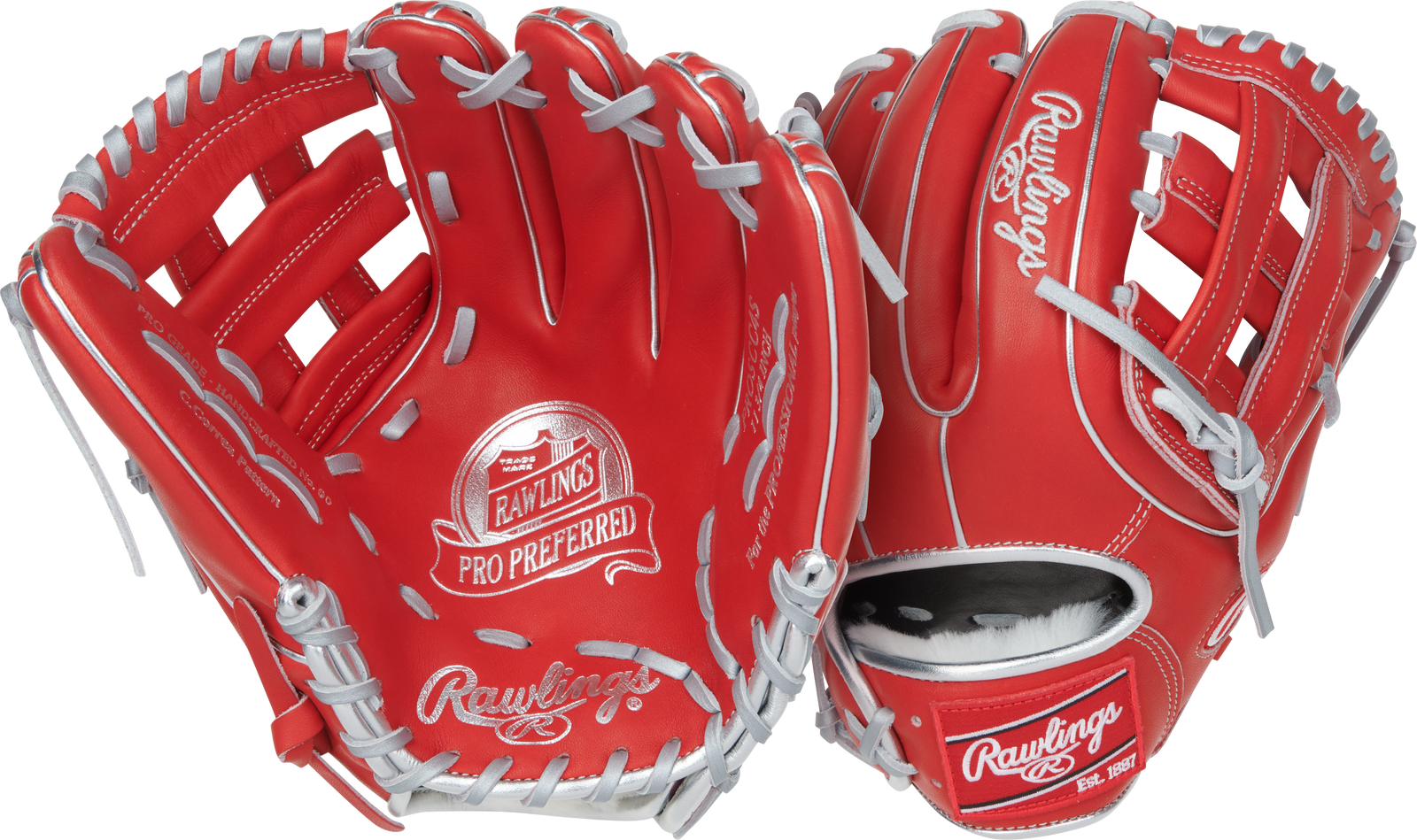 Scarlet Rawlings Pro Preferred 11.75 in Baseball  Glove, Infield