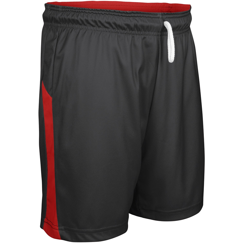 SCARLET,BLACK Swish Basketball Shorts