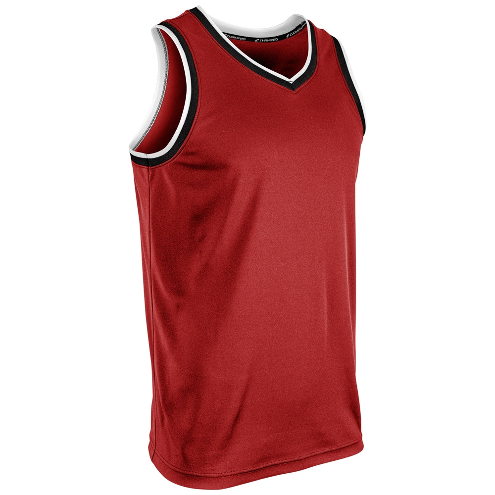 SCARLET,BLACK,WHITE Forward Basketball Jersey