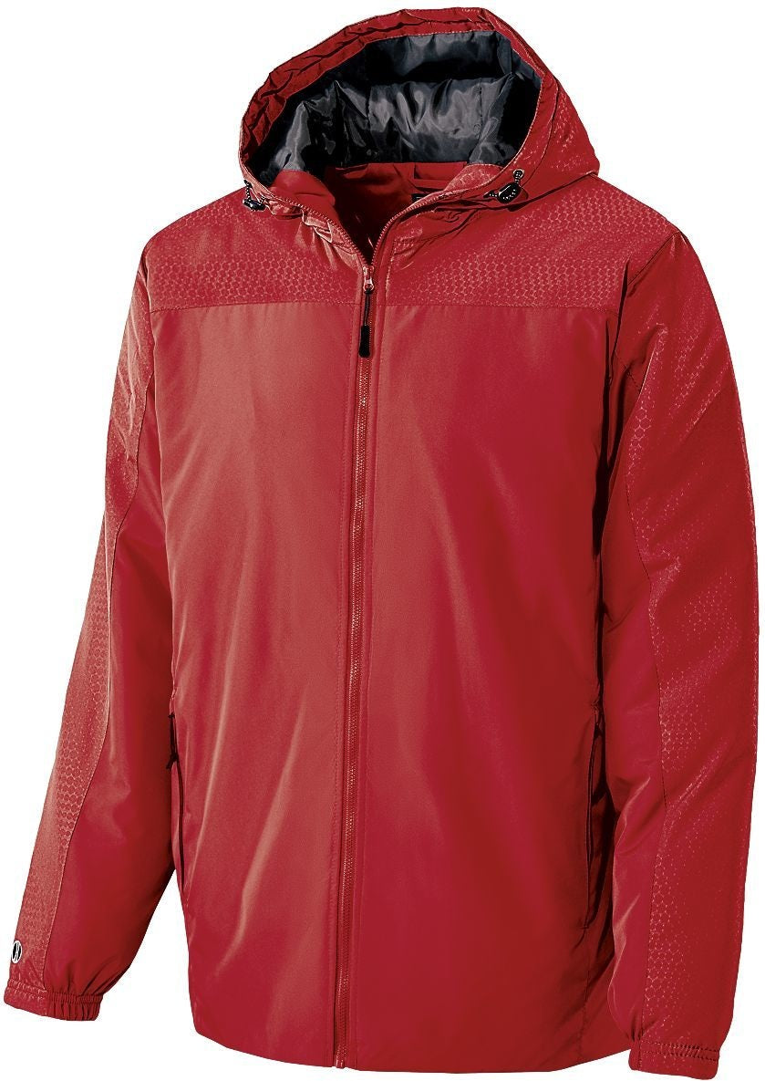 SCARLET/CARBON BIONIC HOODED JACKET