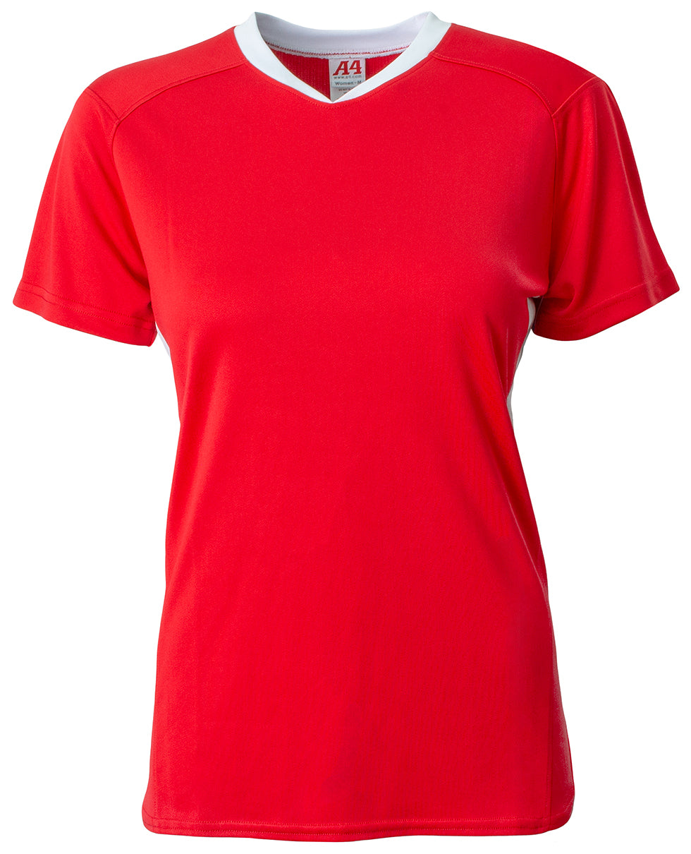 SCARLET/WHITE A4 Girl's Pro DNA Softball Jersey  grouped