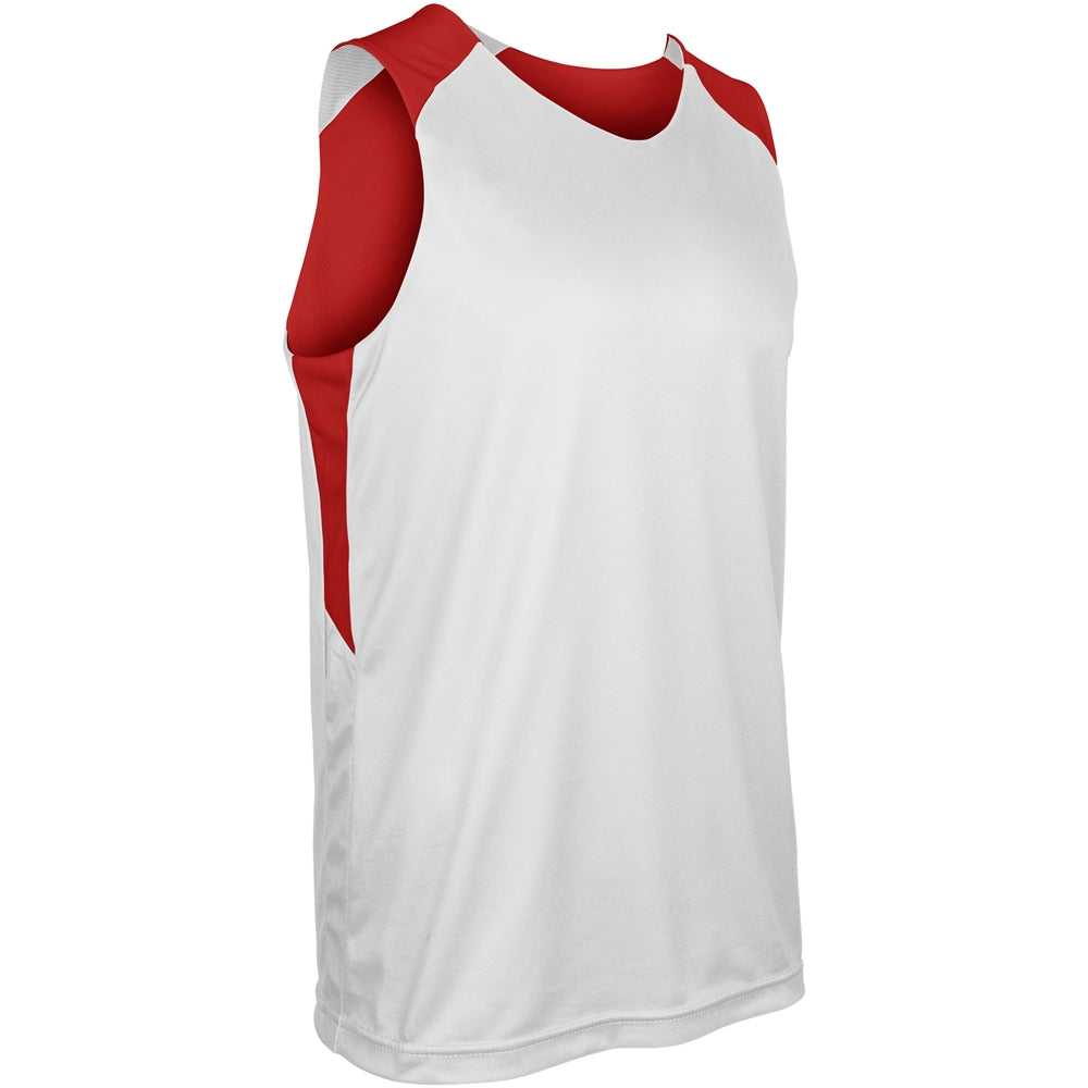 SCARLET,WHITE Swish Basketball Jersey