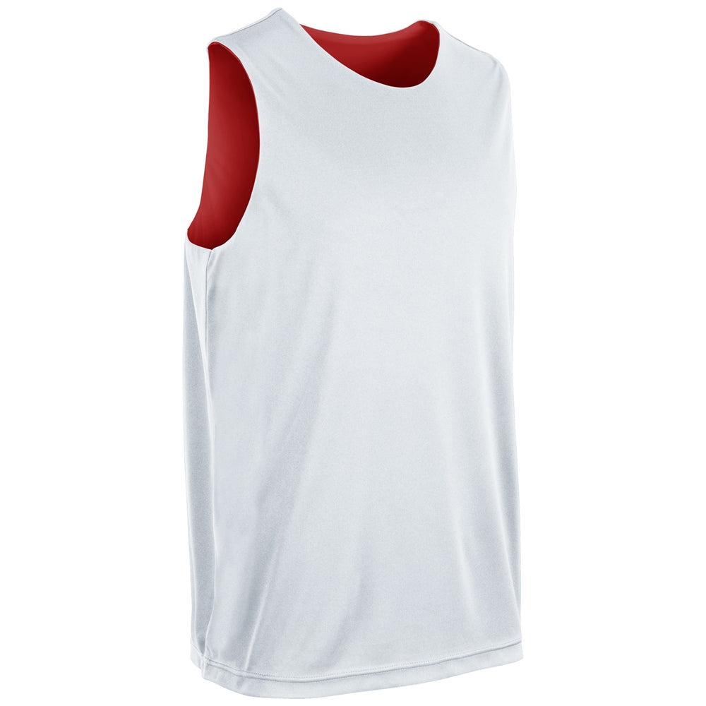 SCARLET,WHITE Vision Reversible Basketball Jersey