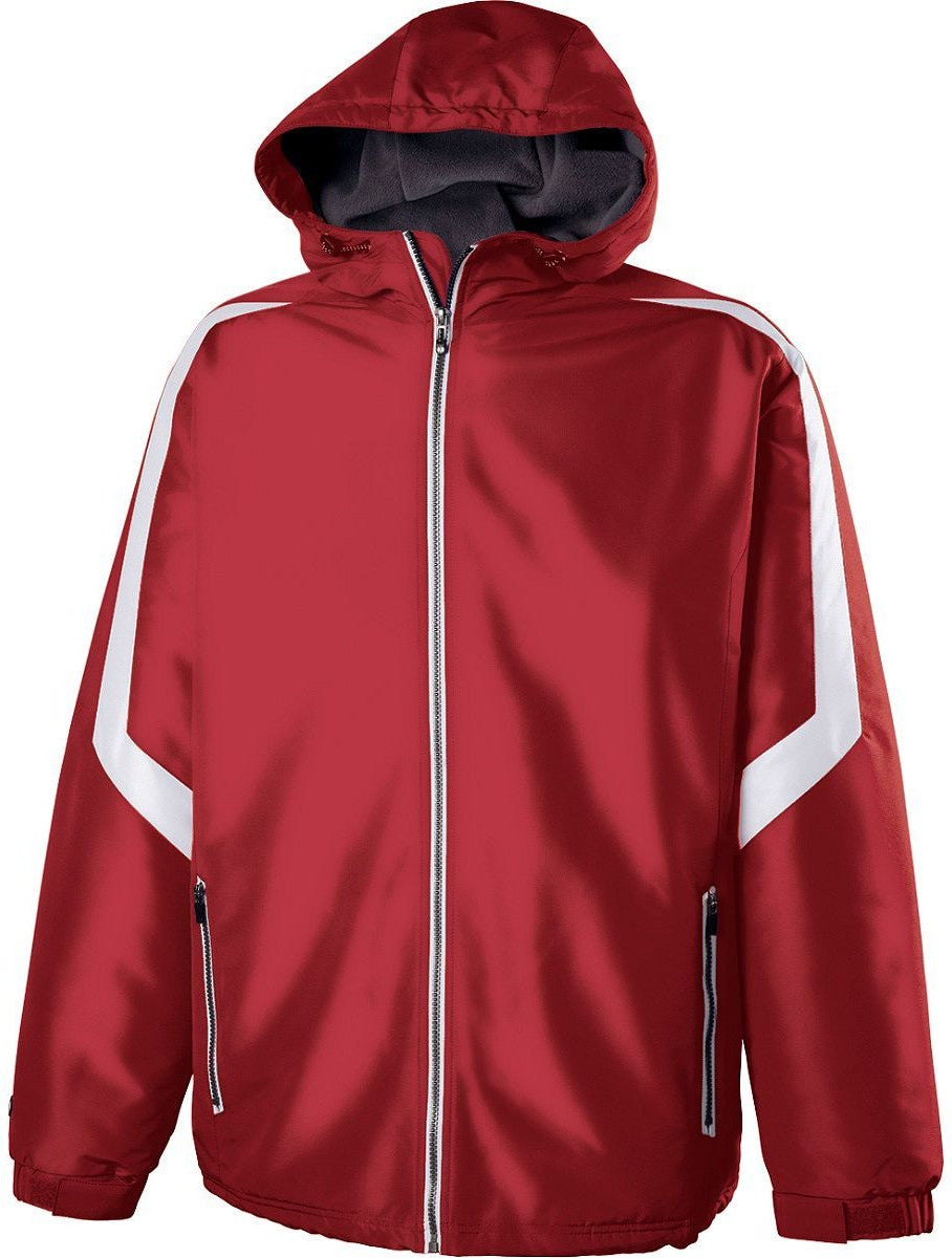 SCARLET/WHITE YTH CHARGER JACKET