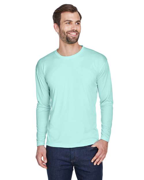 Sea Frost Men&#39;s Cool &amp; Dry Sport Long Sleeve Performance Interlock T-Shirt - 8422
