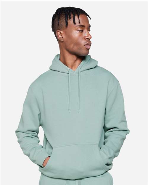 Rear View of Seafoam Premium Pullover Hooded Sweatshirt - LS14001