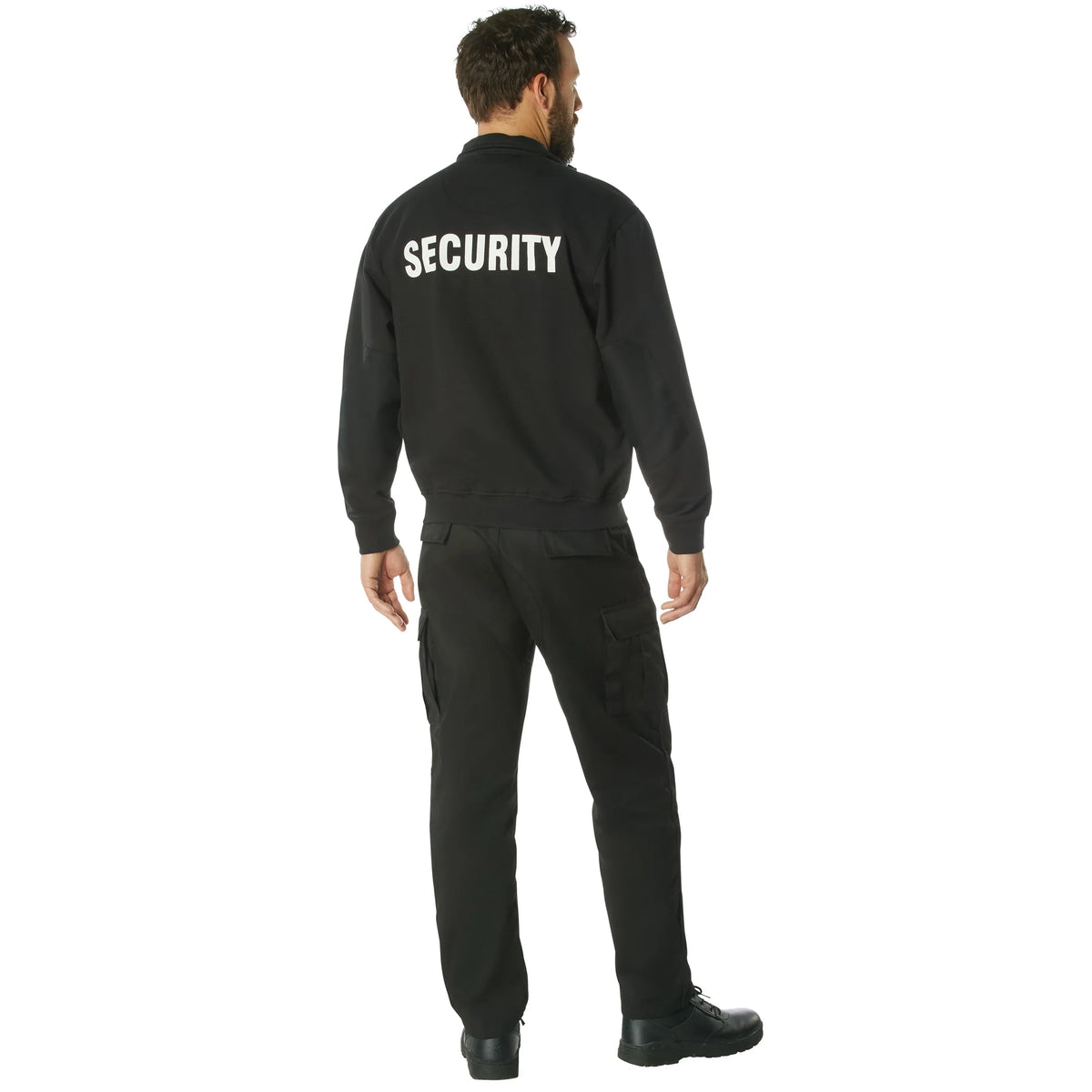 Security 1/4 Zip Job Shirt - Black