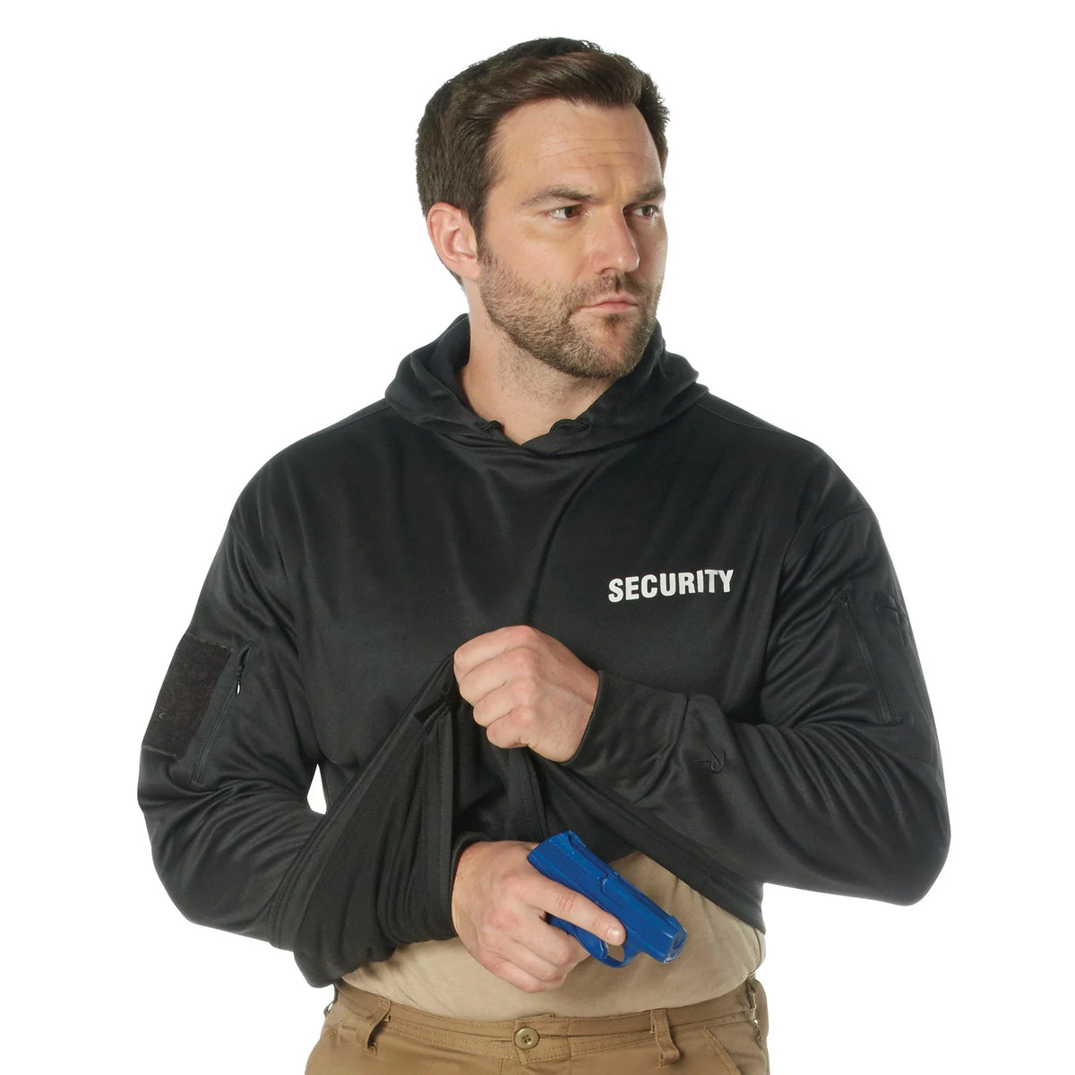 Security Concealed Carry Hoodie - Black