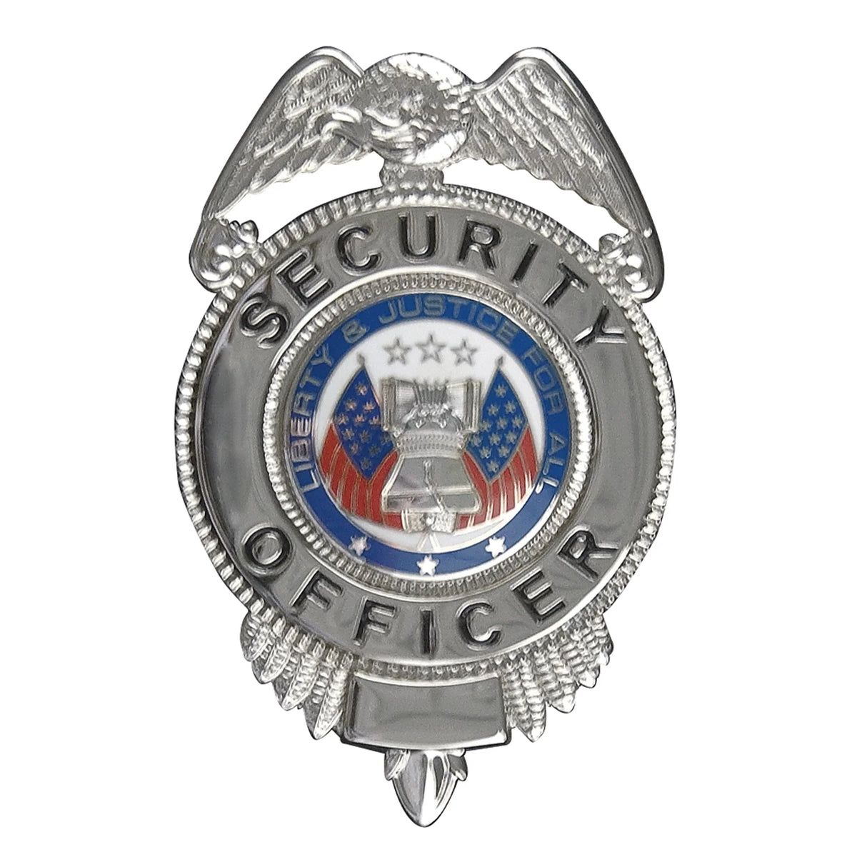 Security Officer Badge with Flags