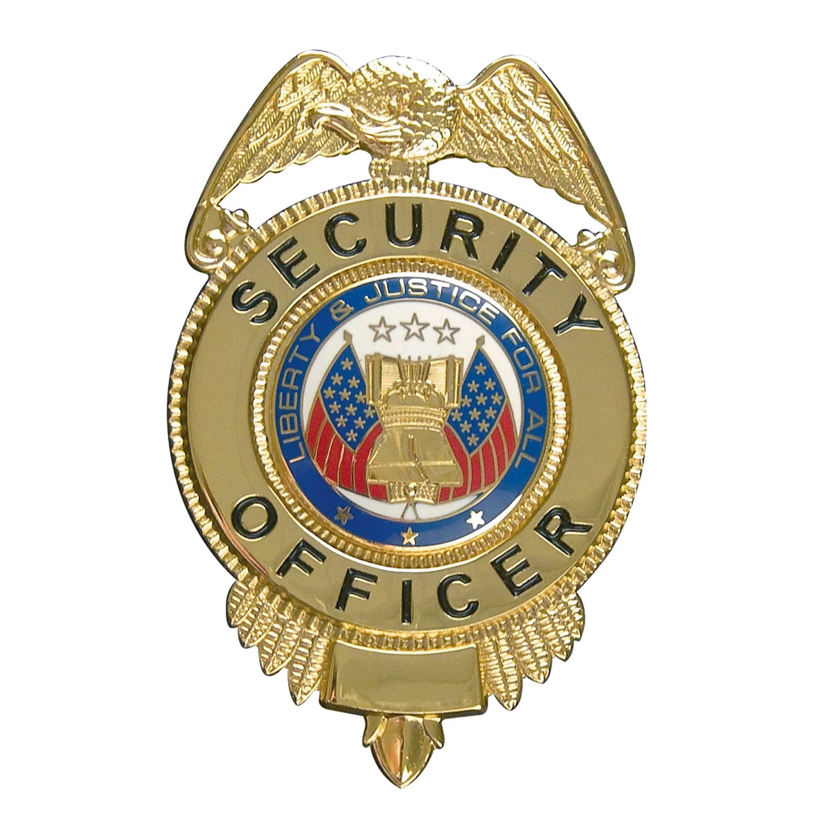 Security Officer Badge with Flags