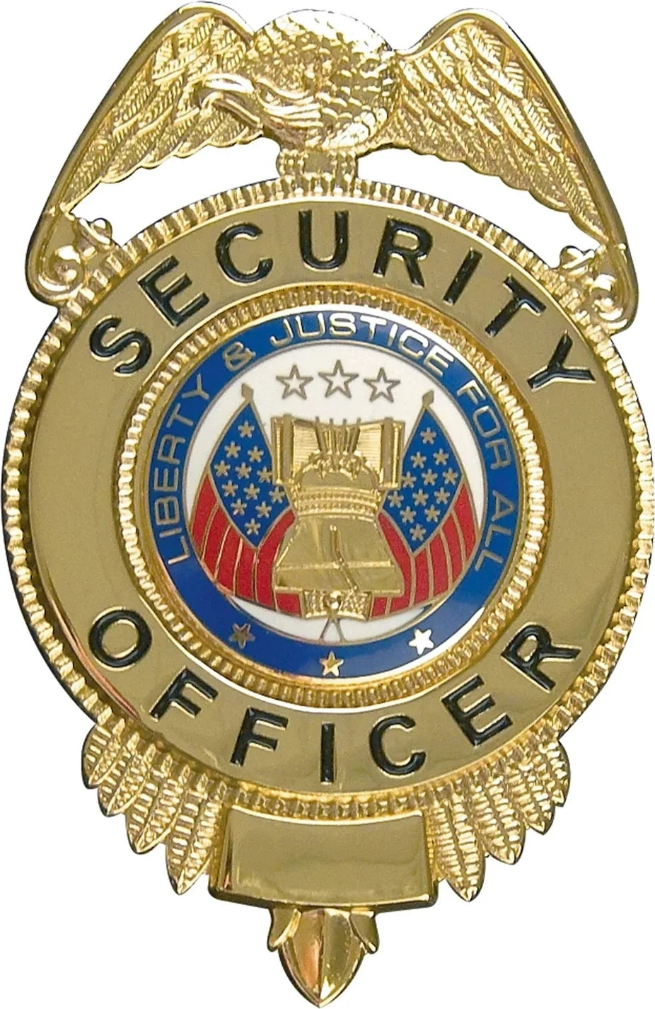 Security Officer Badge with Flags