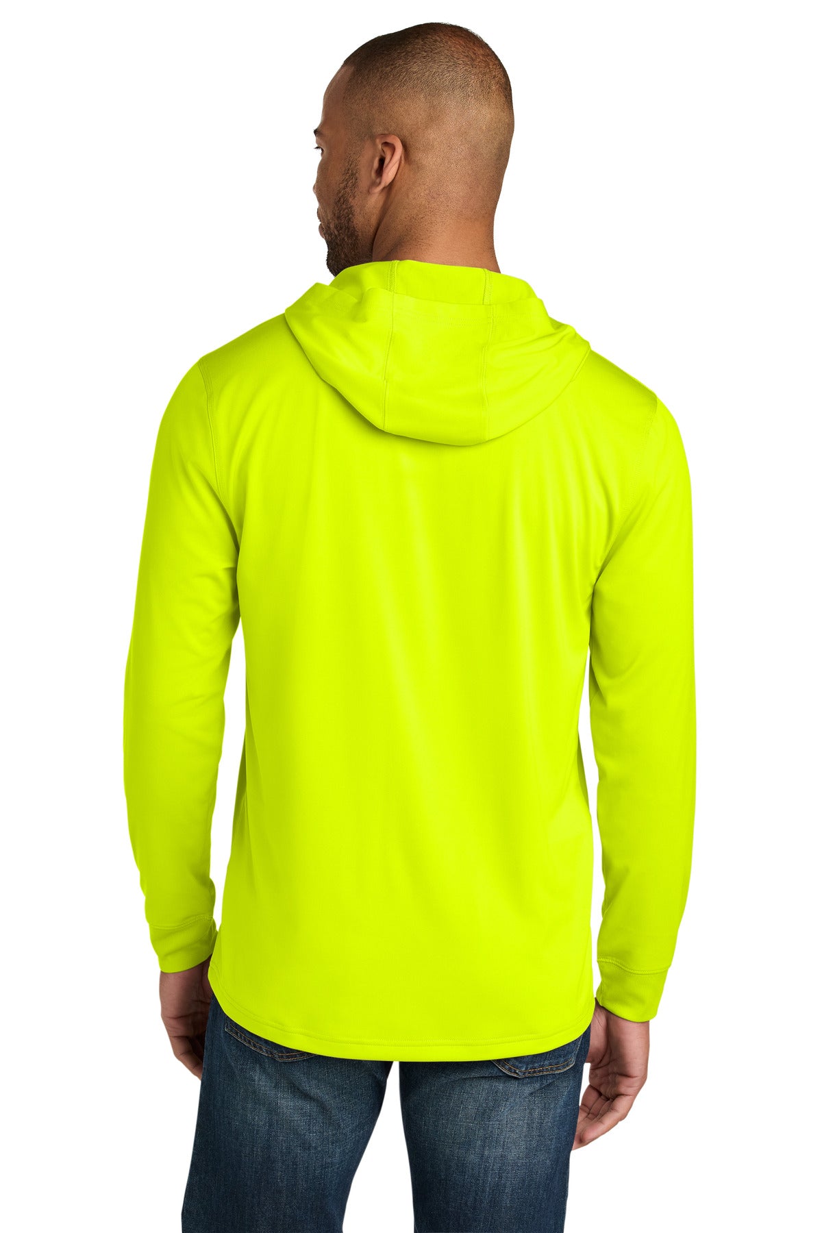 SftyYellow CornerStone Workwear Pro Long Sleeve Hooded Tee CS440LSH