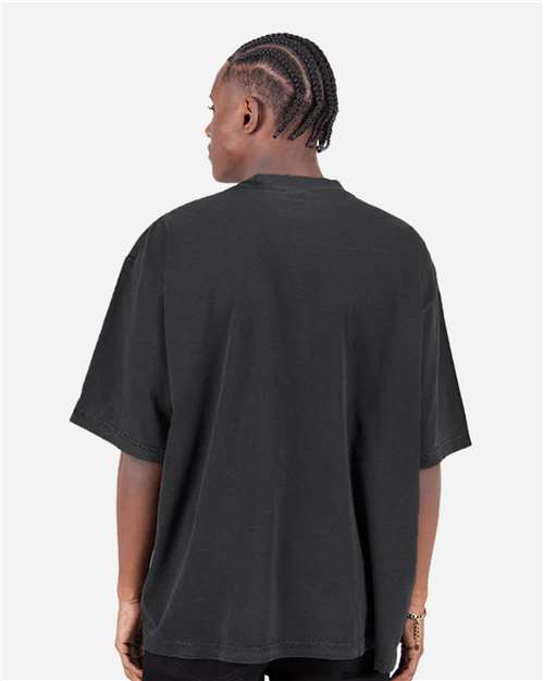 Front View of Shadow Garment-Dyed Drop-Shoulder T-Shirt - SHGDD