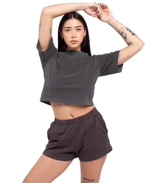Shadow Women's Garment-Dye Crop T-Shirt - SHGDC