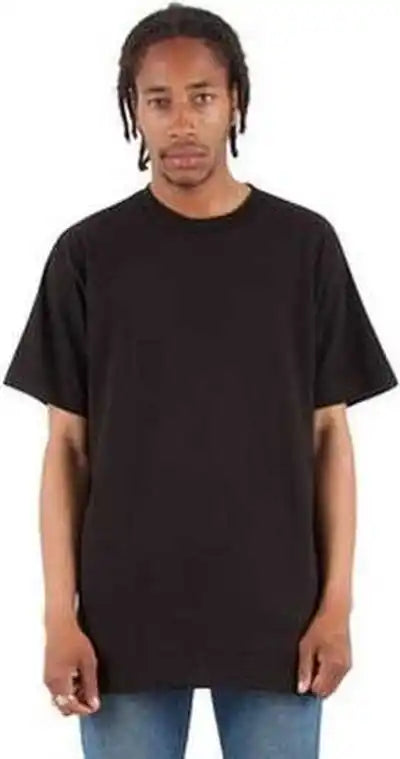 Shaka Wear Shass Adult 6 Oz Active Short Sleeve Crewneck t Shirt Black