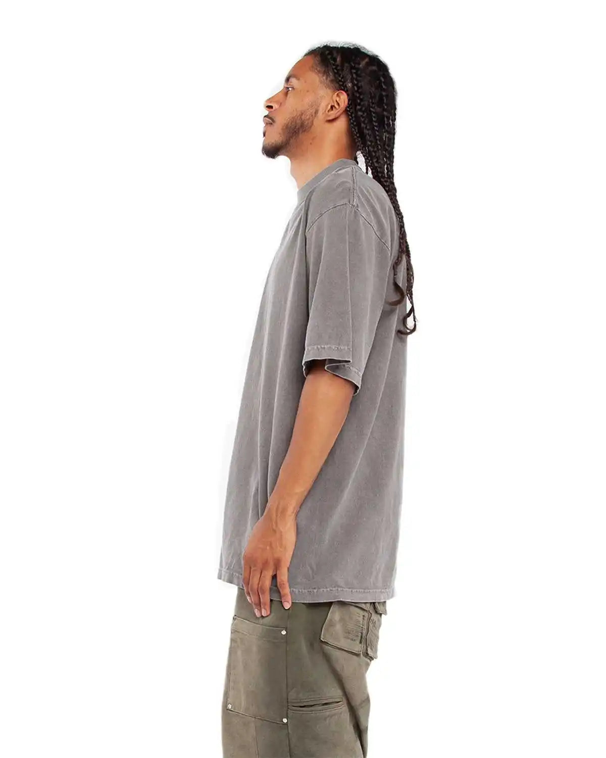 Shaka Wear Shgd Garment Dyed Crewneck t Shirt Cement