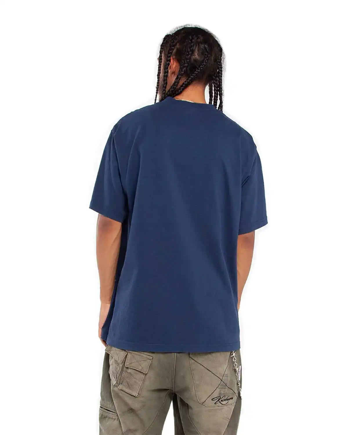 Shaka Wear Shgd Garment-dyed Crewneck T-shirt - Midnight Navy