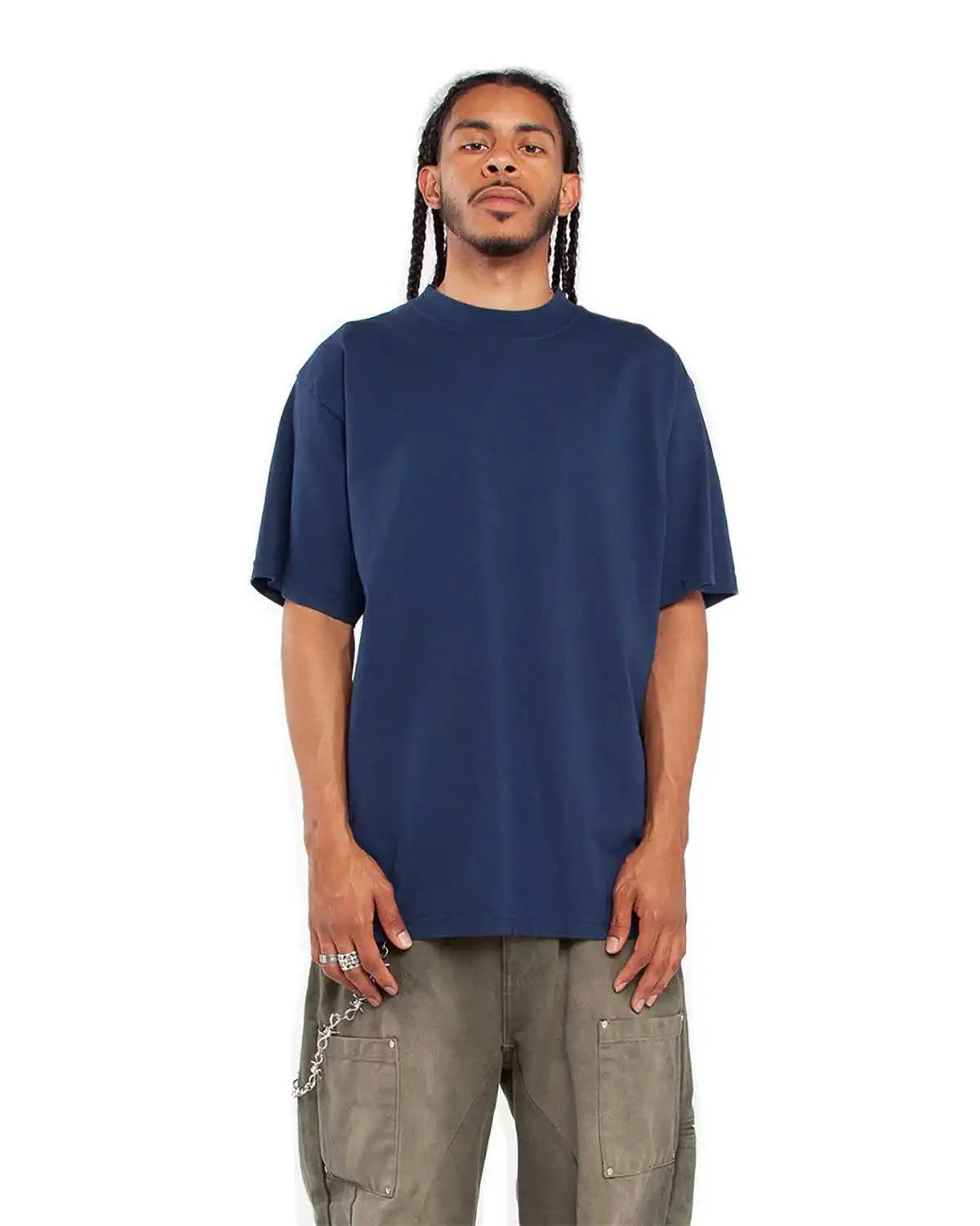 Shaka Wear Shgd Garment-dyed Crewneck T-shirt - Midnight Navy