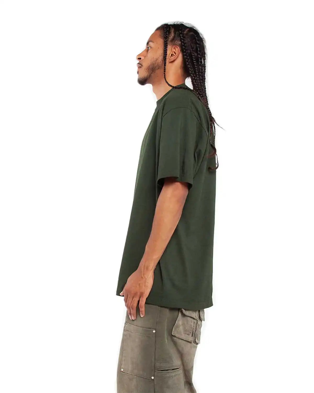 Shaka Wear Shgd Garment Dyed Crewneck t Shirt Moss