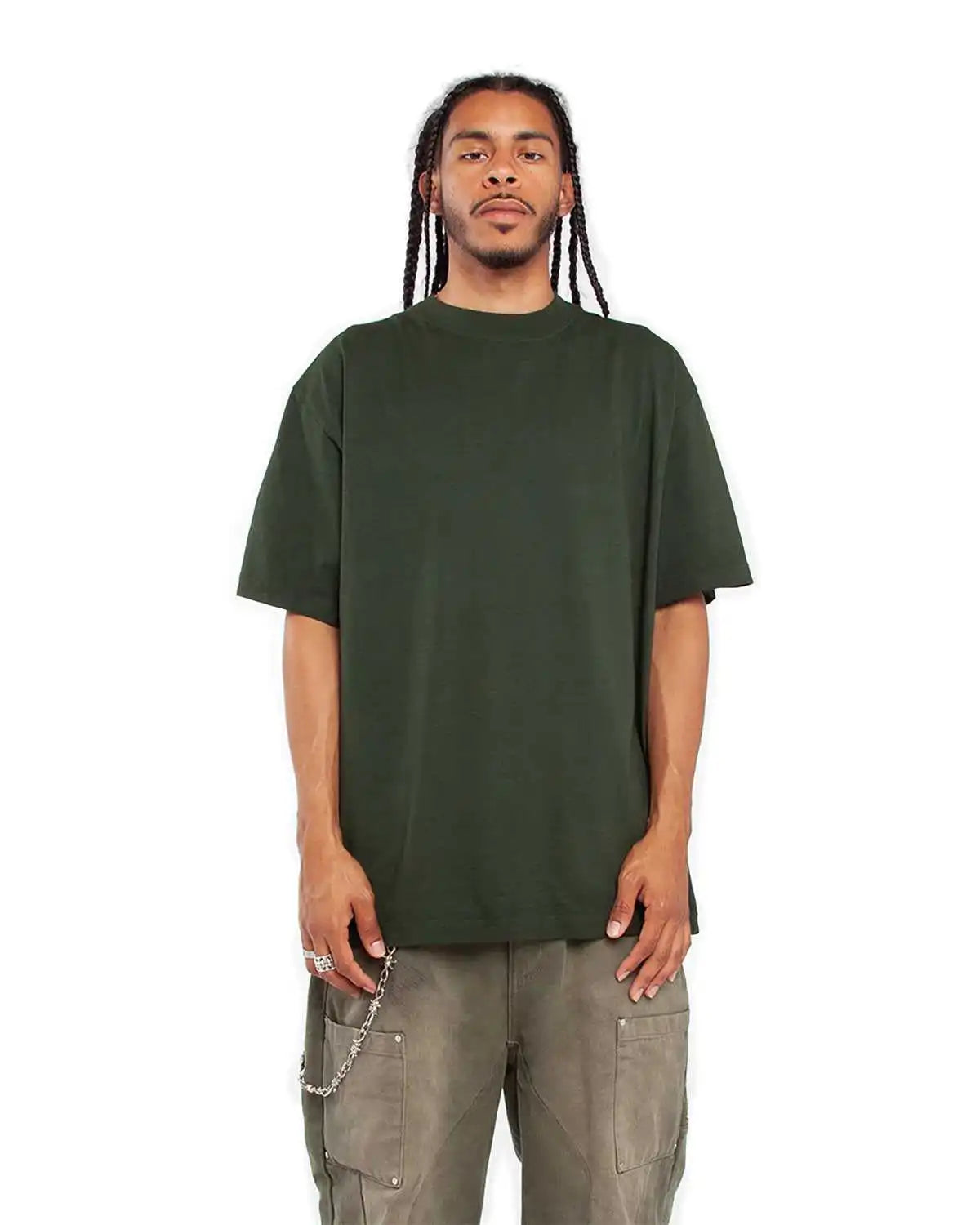 Shaka Wear Shgd Garment Dyed Crewneck t Shirt Moss
