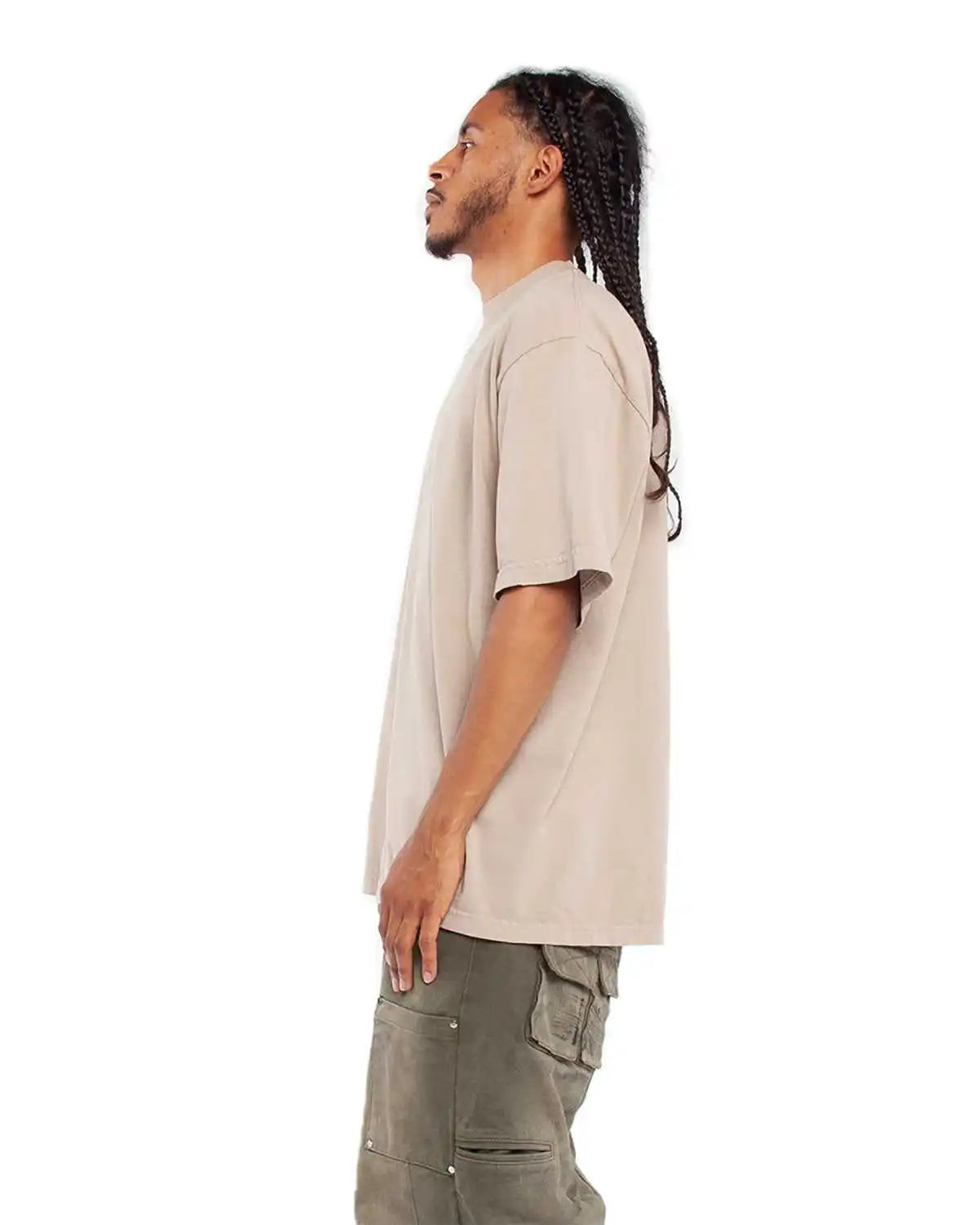 Shaka Wear Shgd Garment Dyed Crewneck t Shirt Oatmeal