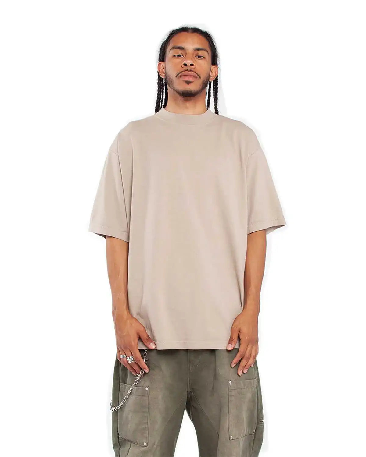 Shaka Wear Shgd Garment Dyed Crewneck t Shirt Oatmeal