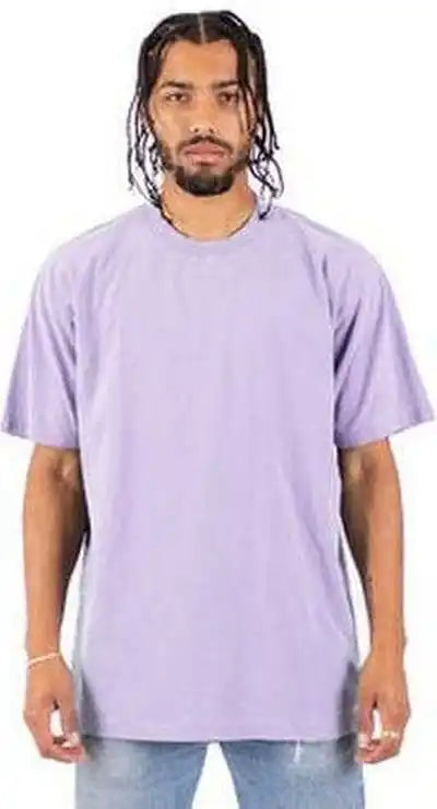 Shaka Wear Shgd Garment Dyed Crewneck t Shirt Pastel Purple