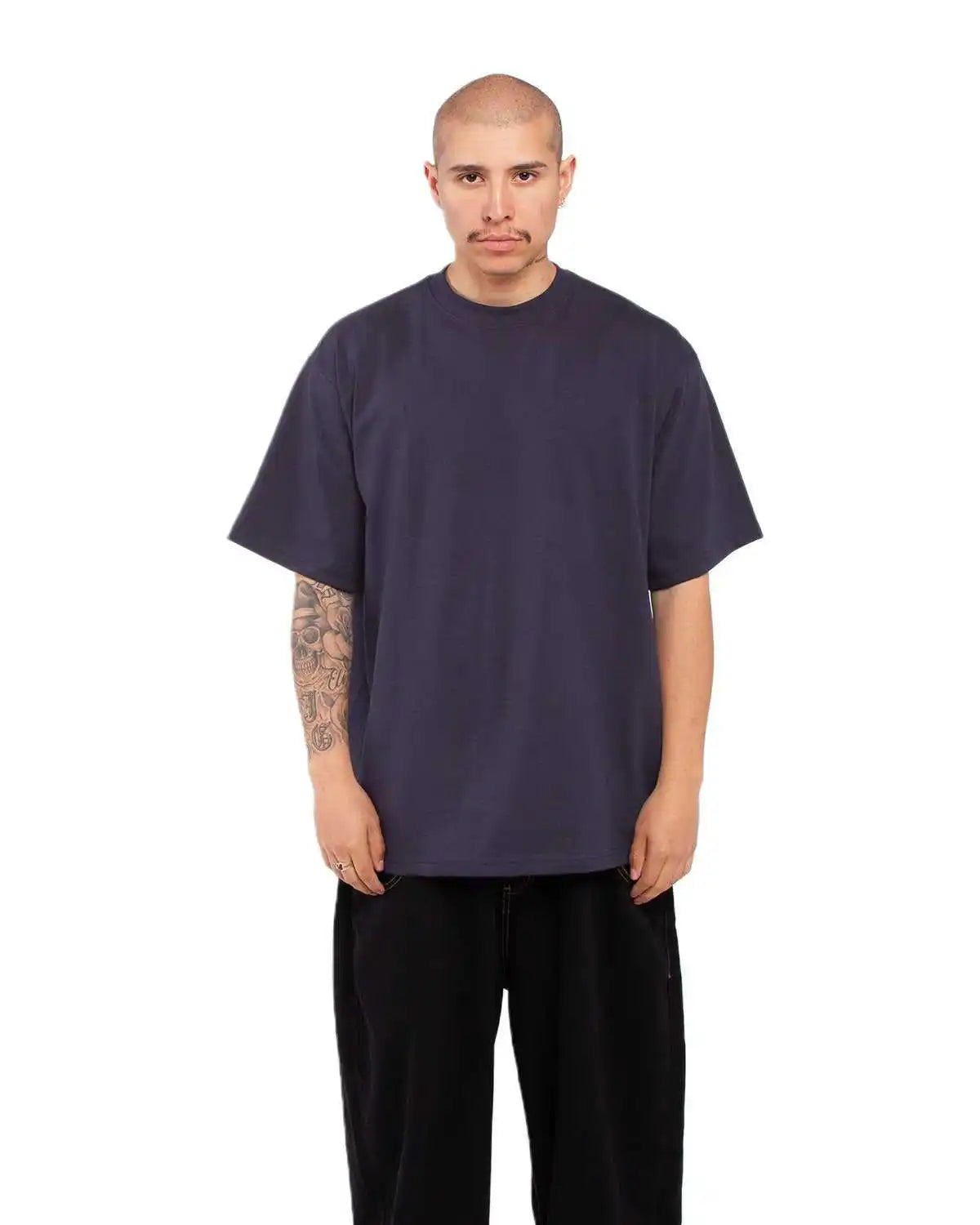 Shaka Wear Shmhss Adult 75 Oz Max Heavyweight t Shirt Navy