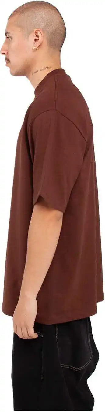Shaka Wear Shmhss Adult 75 Oz Max Heavyweight t Shirt Brown