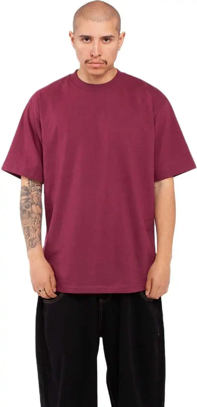 Shaka Wear Shmhss Adult 75 Oz Max Heavyweight t Shirt Burgundy