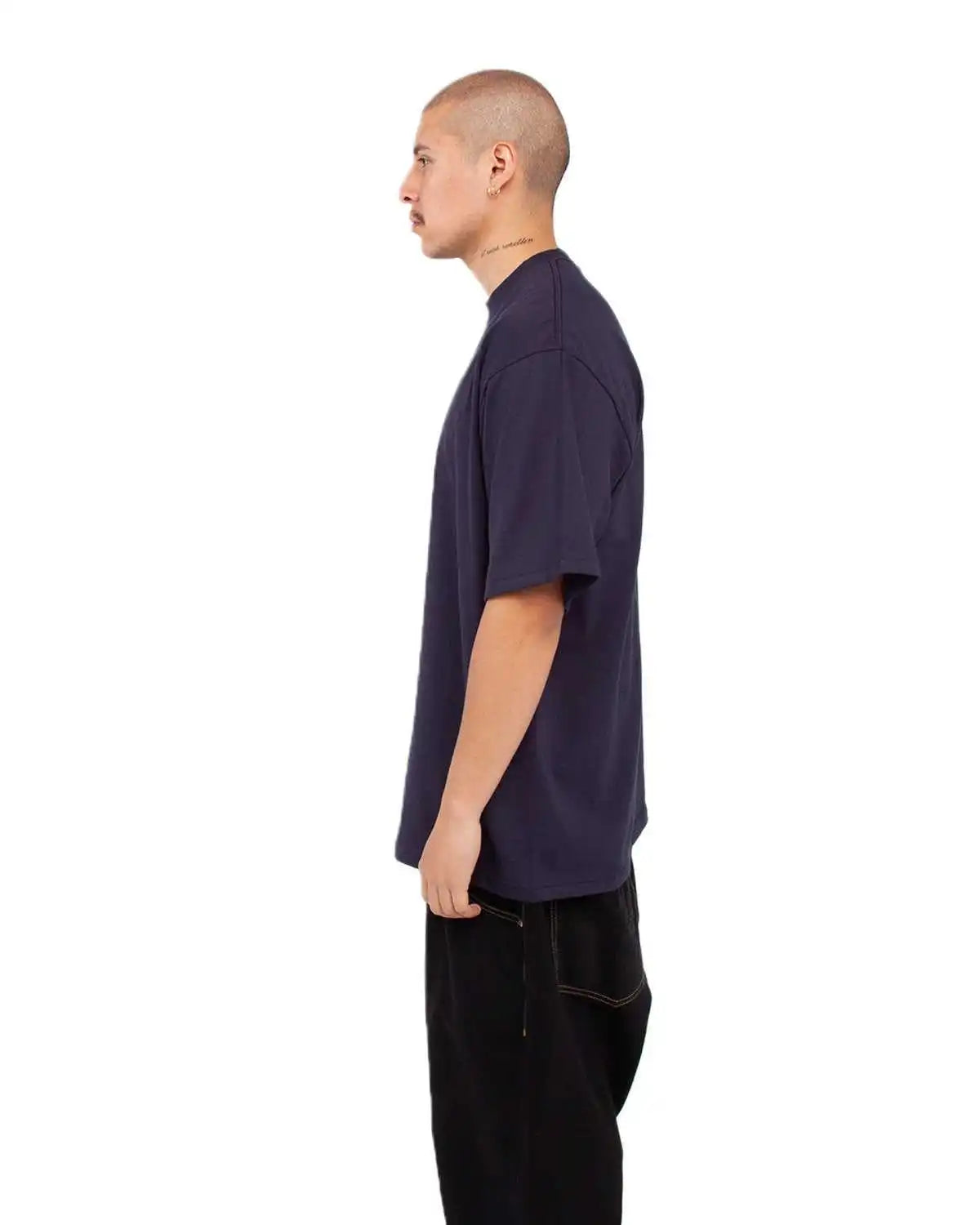 Shaka Wear Shmhss Adult 75 Oz Max Heavyweight t Shirt Navy