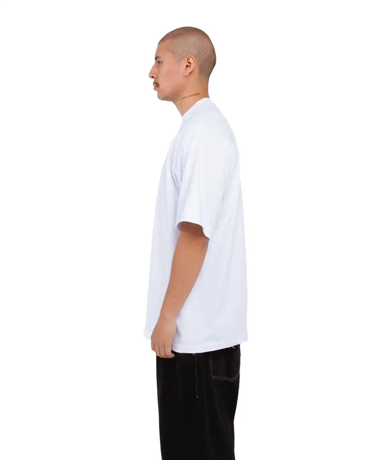 Shaka Wear Shmhss Adult 75 Oz Max Heavyweight t Shirt White