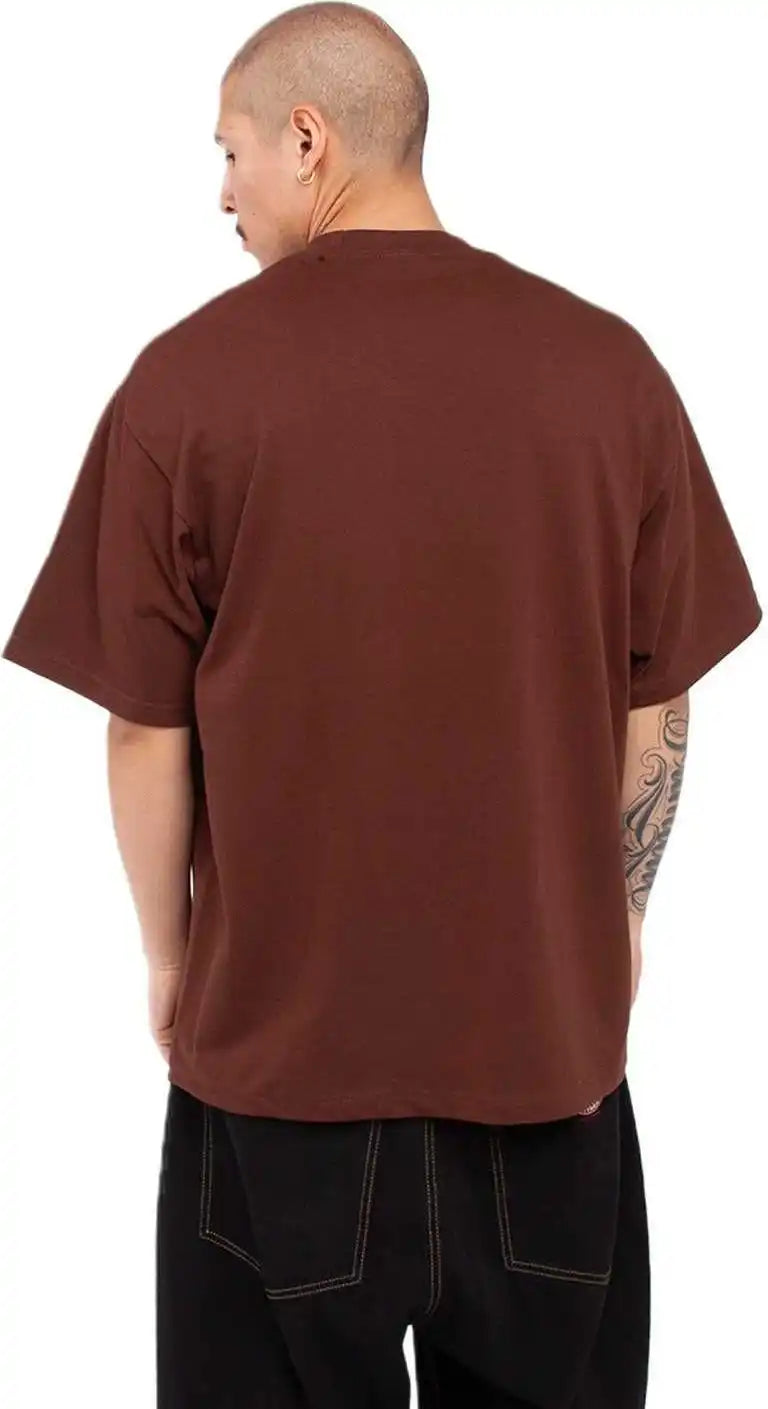 Shaka Wear Shmhss Adult 75 Oz Max Heavyweight t Shirt Brown