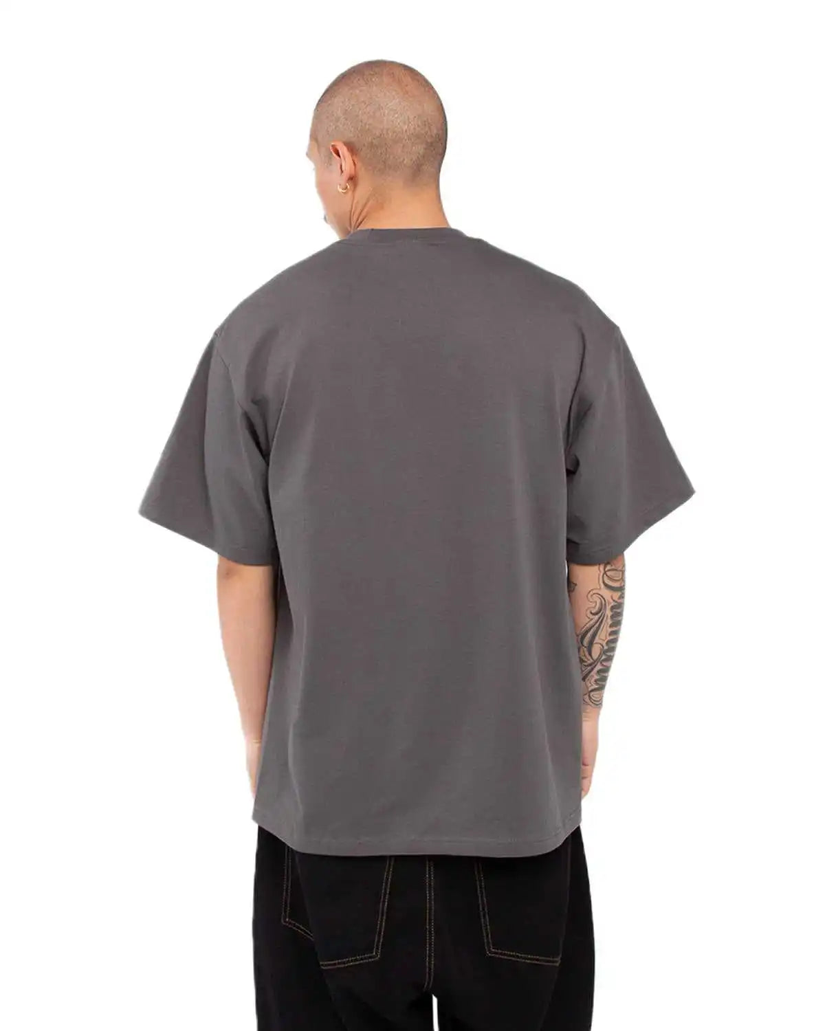 Shaka Wear Shmhss Adult 75 Oz Max Heavyweight t Shirt Dark Gray