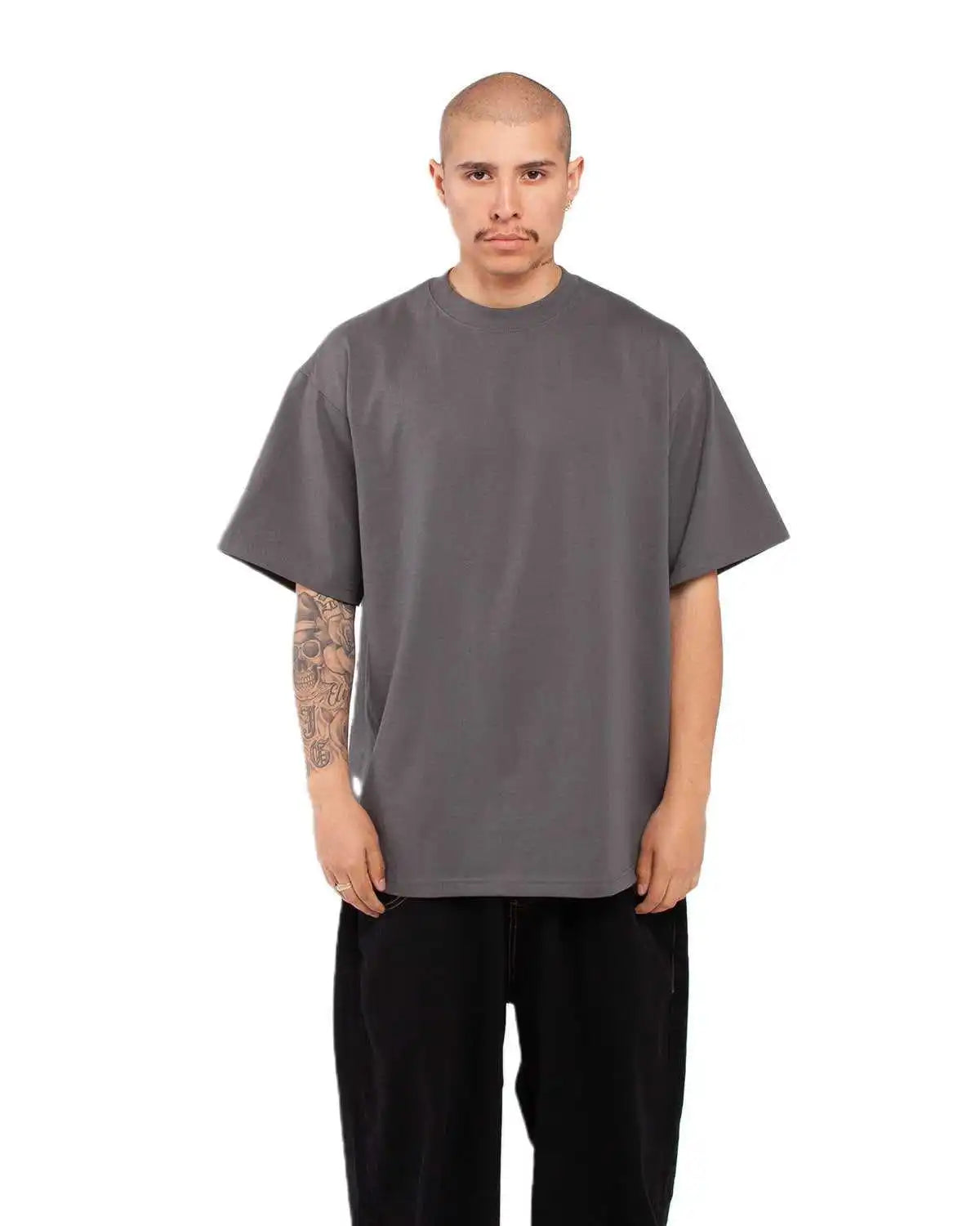 Shaka Wear Shmhss Adult 75 Oz Max Heavyweight t Shirt Dark Gray