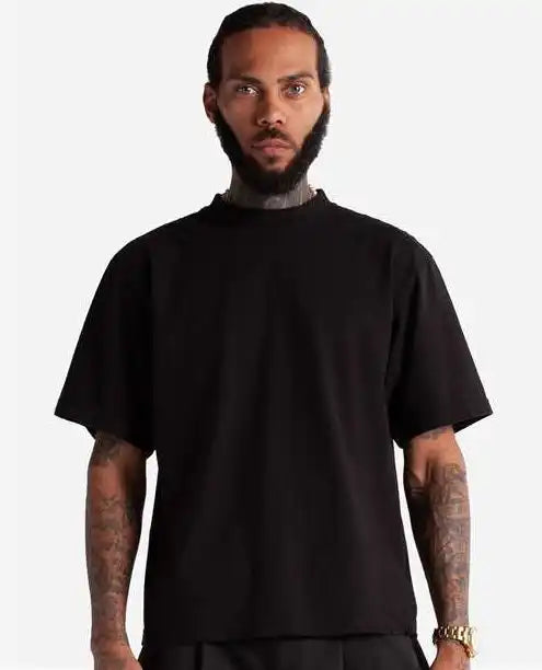 Shaka Wear Mcs Men’s Cropped Max Heavyweight T-shirt - Black