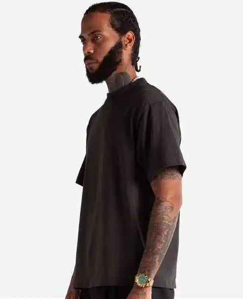 Shaka Wear Mcs Men’s Cropped Max Heavyweight T-shirt - off Black