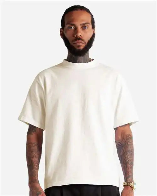 Shaka Wear Mcs Men’s Cropped Max Heavyweight T-shirt - off White