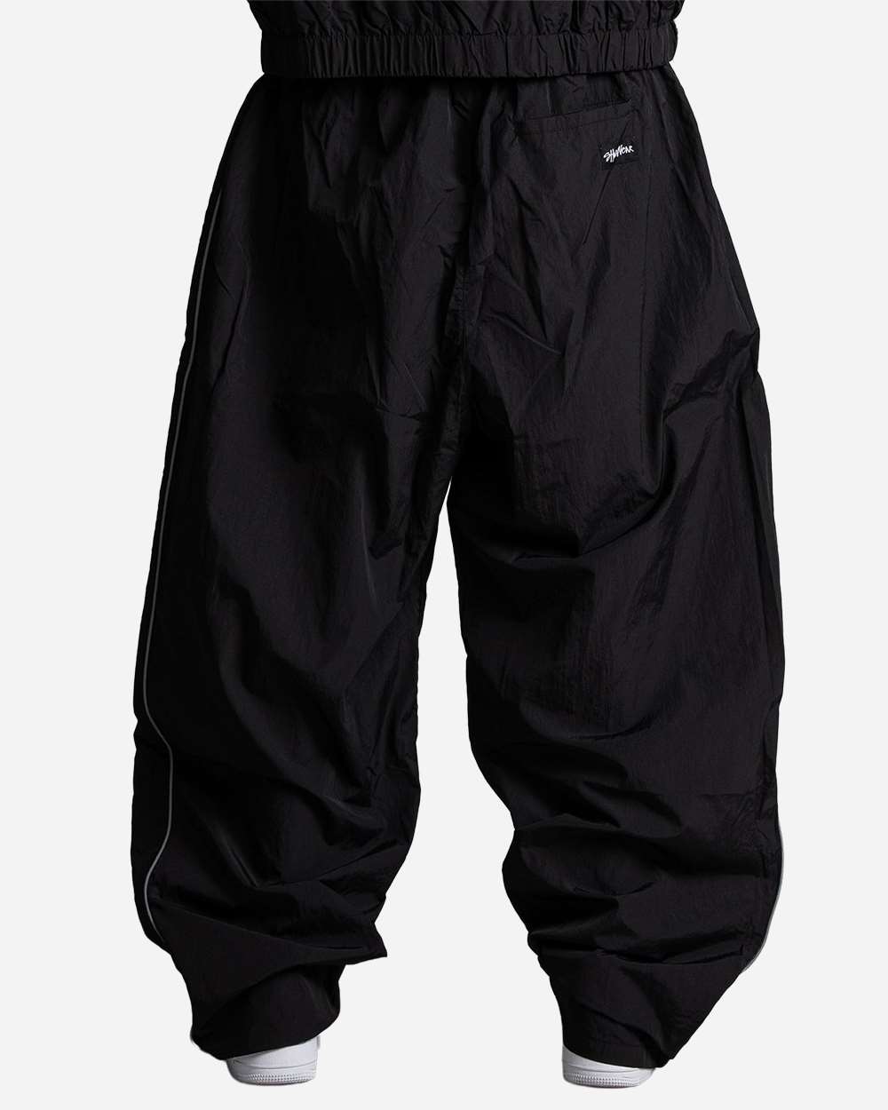 Shaka Wear Sh3mwobnp Unisex Wind Opps Reflective Balloon Pants - Black