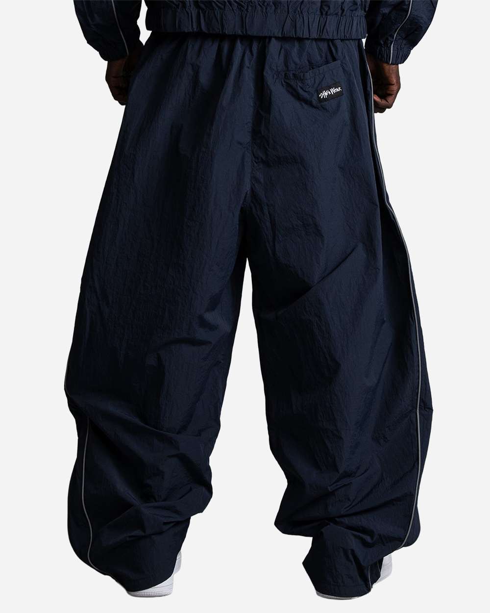 Shaka Wear Sh3mwobnp Unisex Wind Opps Reflective Balloon Pants - Navy